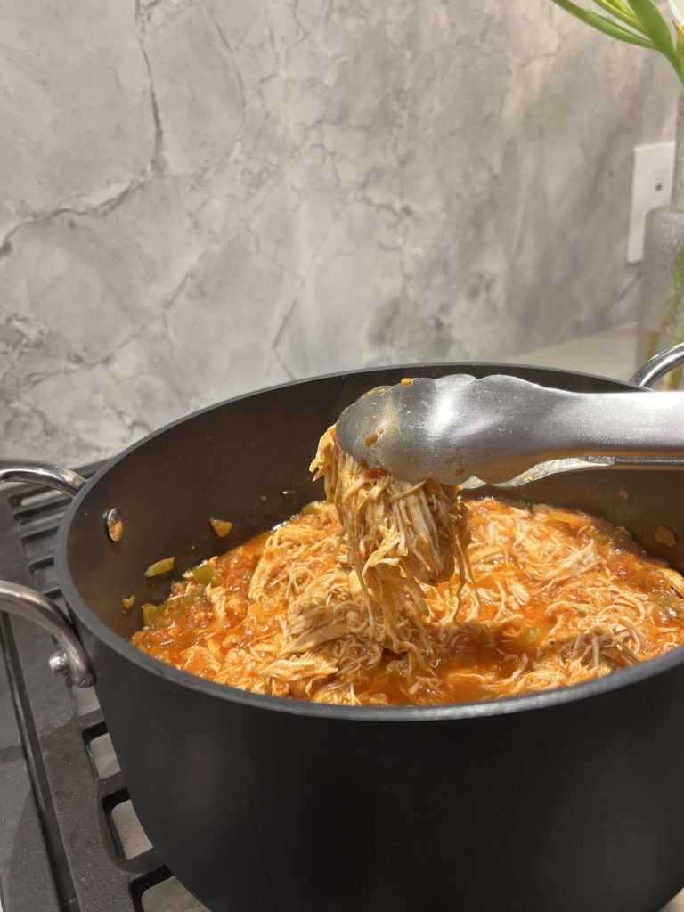 red salsa braised chicken recipe