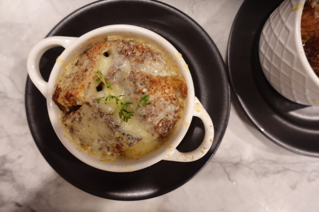 french onion soup from beef stock