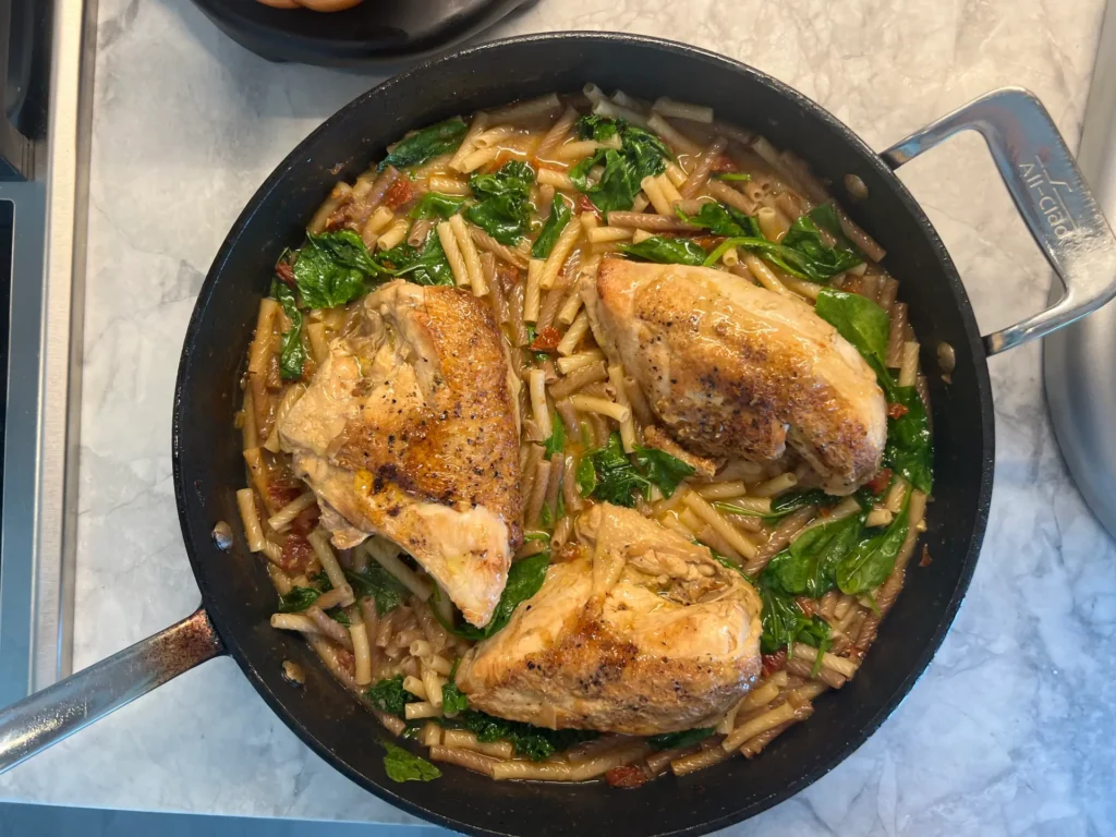 Gluten-Free Marry Me Chicken Pasta with Quinoa Noodles (Dairy-Free!)