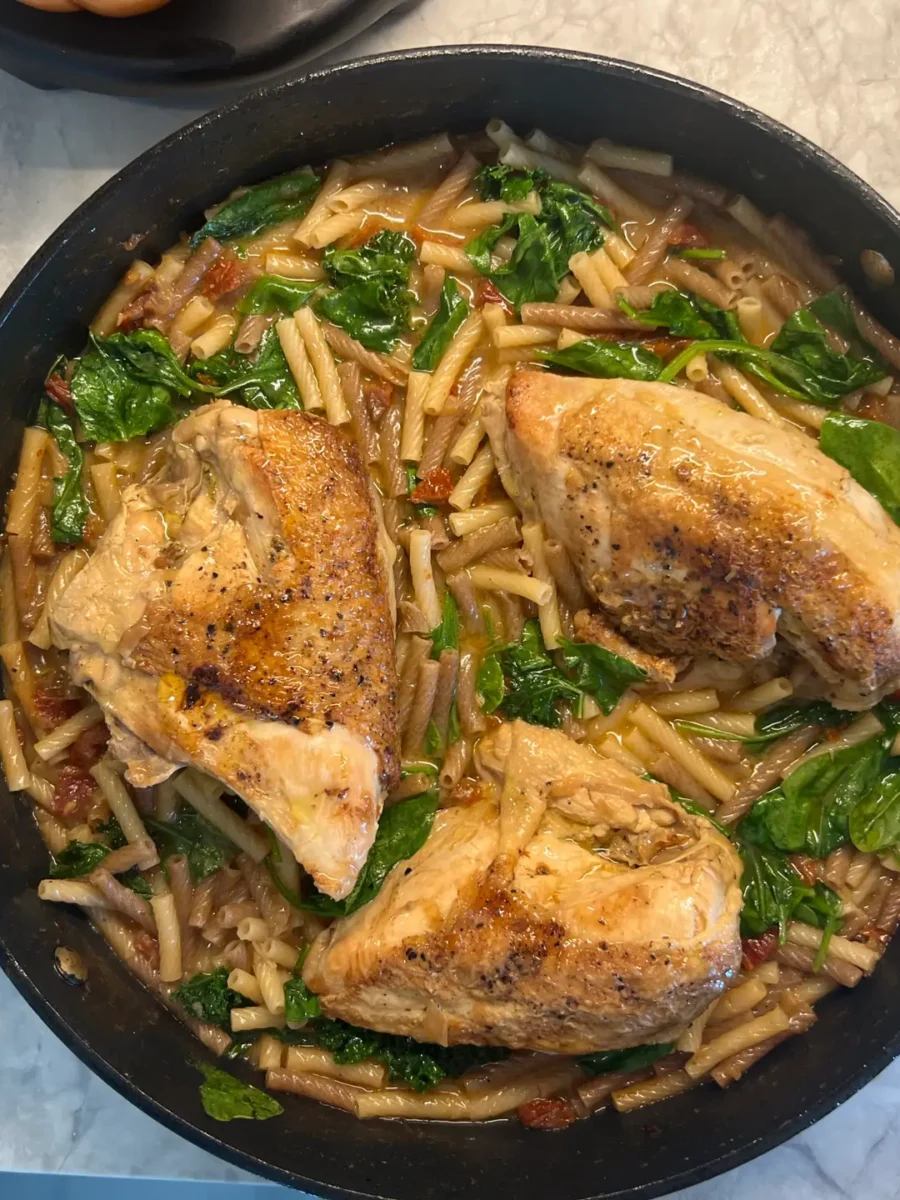Gluten-Free Marry Me Chicken Pasta with Quinoa Noodles (Dairy-Free!)