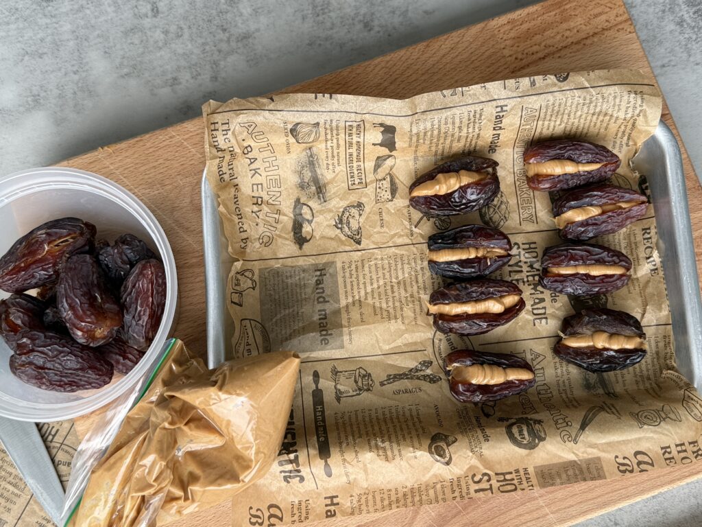 peanut butter stuffed dates