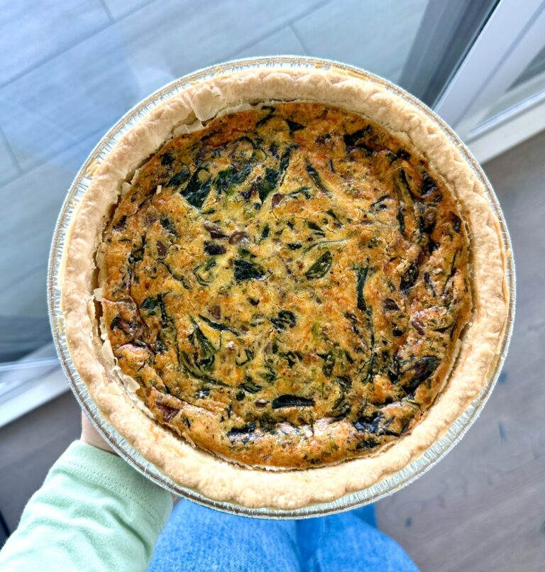 Spinach and Mushroom Quiche: A Simple and Delicious Brunch Recipe!