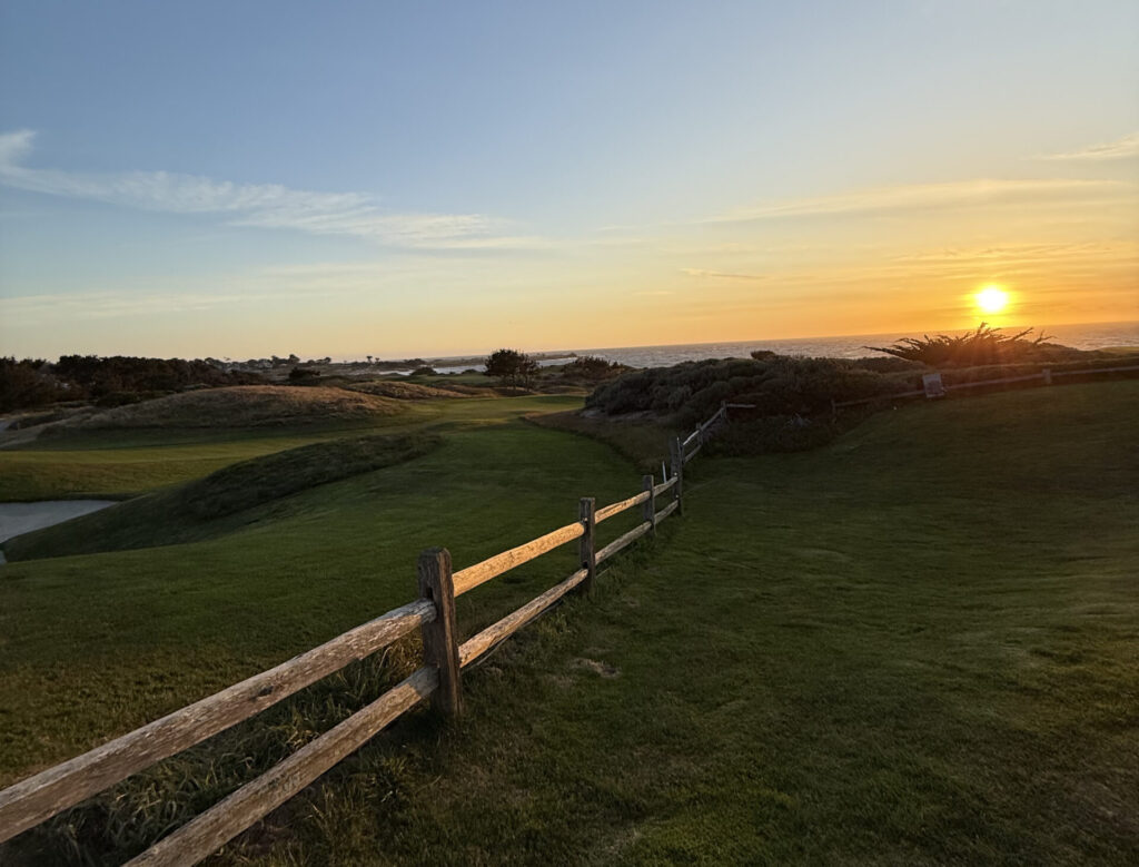 Pebble Beach, CA - sunset at Spanish Bay