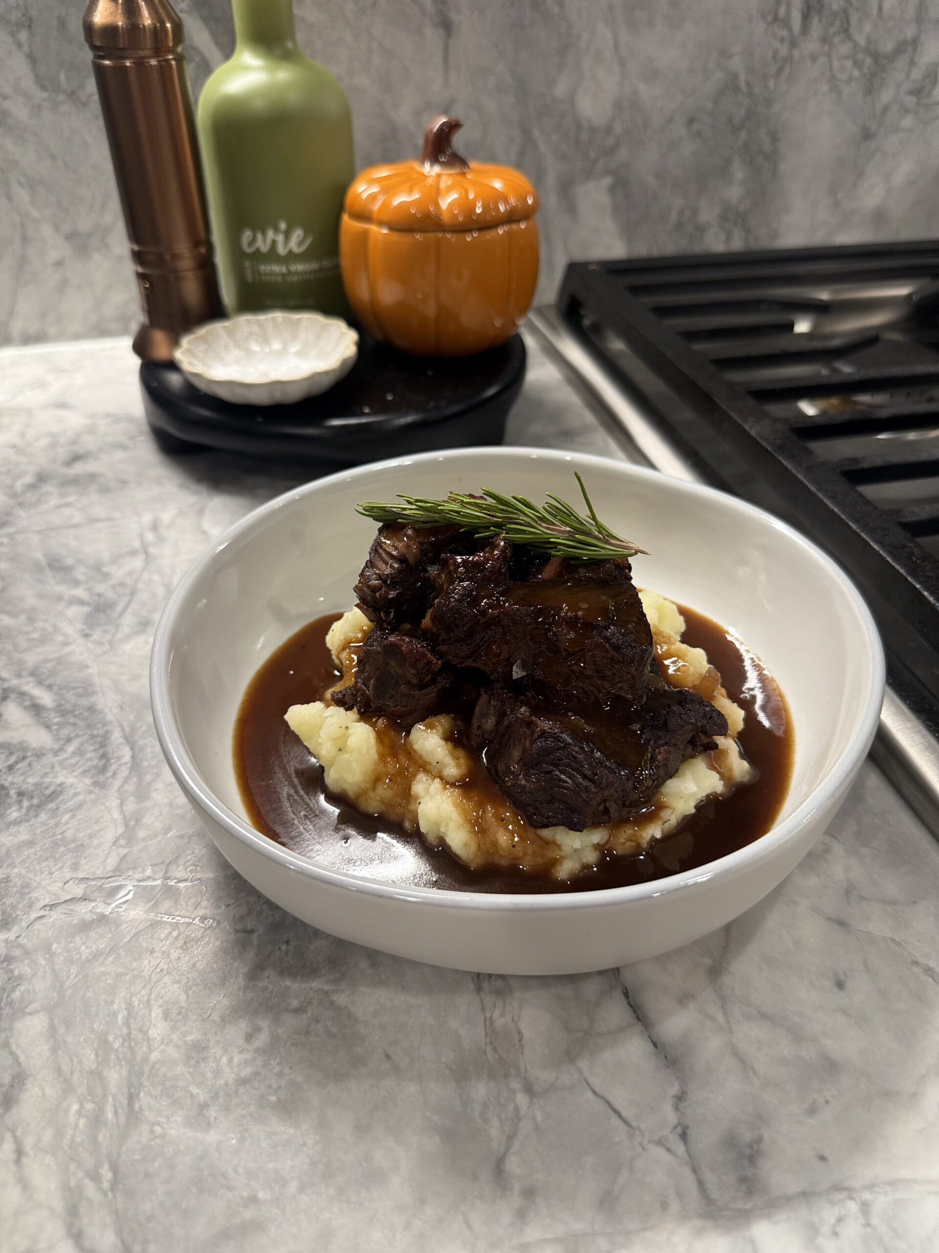 Red wine braised short ribs