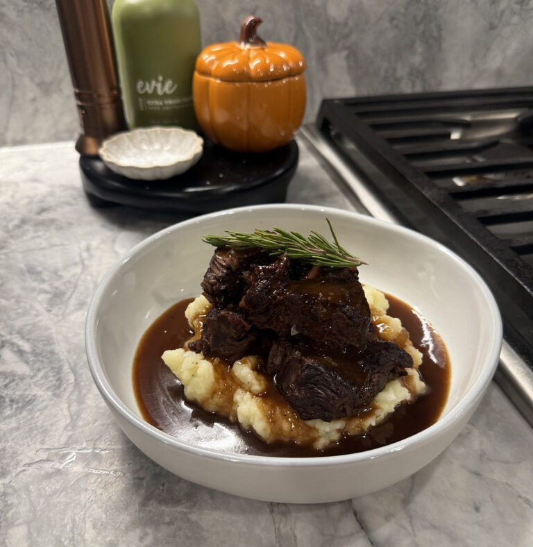 Red wine braised short ribs
