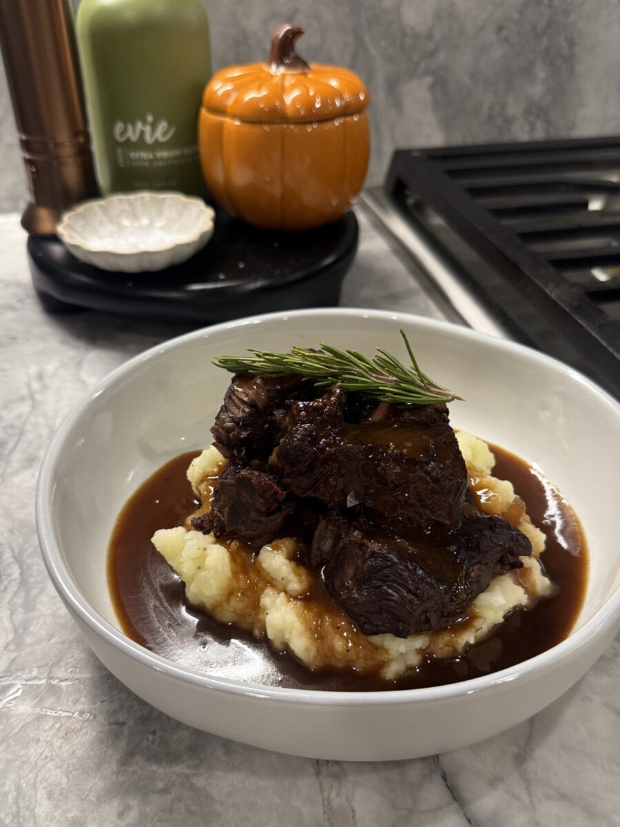 Red wine braised short ribs