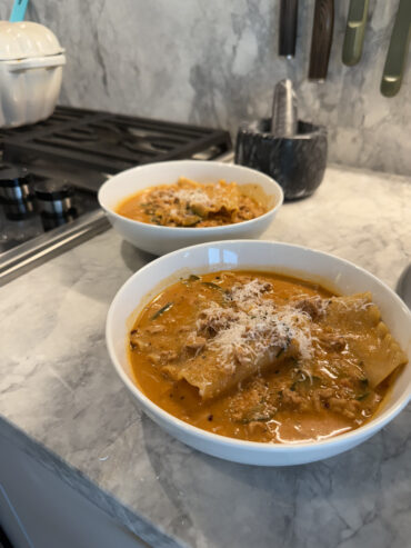 Zucchini Lasagna Soup